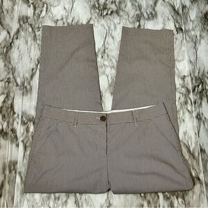 Etro Tan Pinstriped Ankle Chinos Versatile Business Casual Pants Summer Crisp